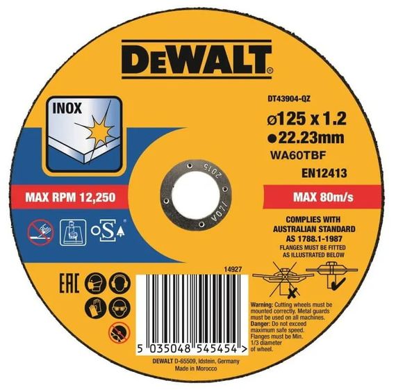 Круг відрізний DeWALT EXTREME 125х1.2х22.23 мм (DT43904)