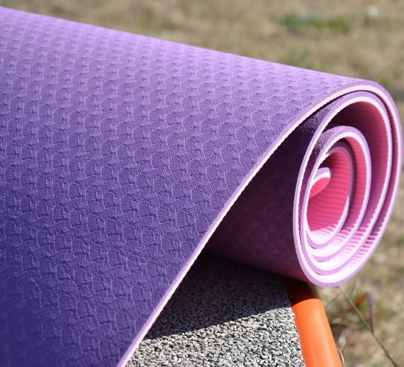 Килимок для йоги та фітнесу Power System PS-4060 TPE Yoga Mat Premium Purple (183х61х0.6) (4060PI-0) | Зображення 6