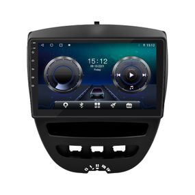 Штатна магнітола Lesko для Peugeot 107 I Рестайлинг 2009-2012 екран 10" 4/32Gb/ 4G/ Wi-Fi/ CarPlay Пежо