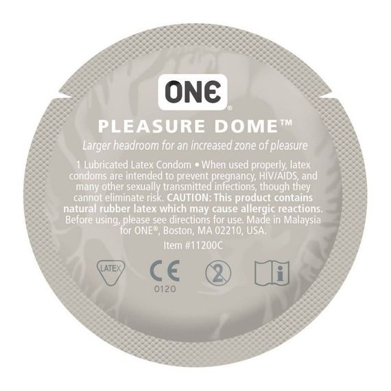 Набор латексных презервативов One Pleasure Dome с расширенной головкой (цена за 5 шт.) sexstyle