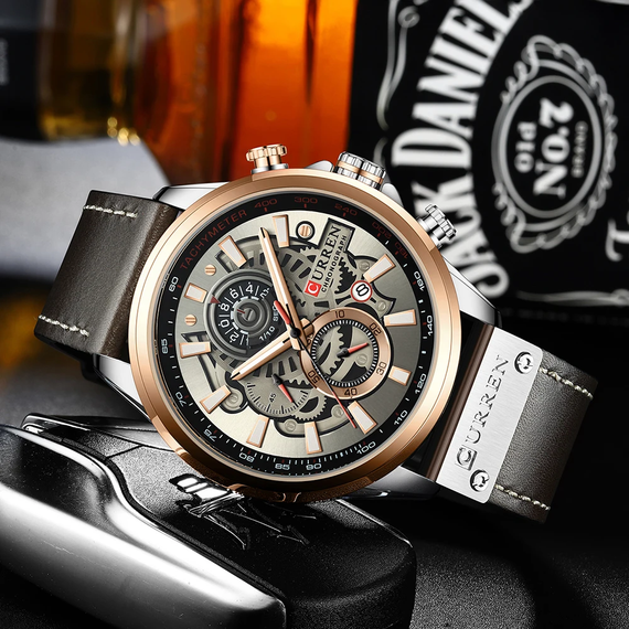 Чоловічий годинник Curren 8380 Black-Brown | Зображення 3