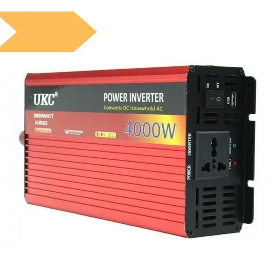 Преобразователь напряжения XPRO с 12V на 220V 4000W (15) красный (MER-15415_1923)