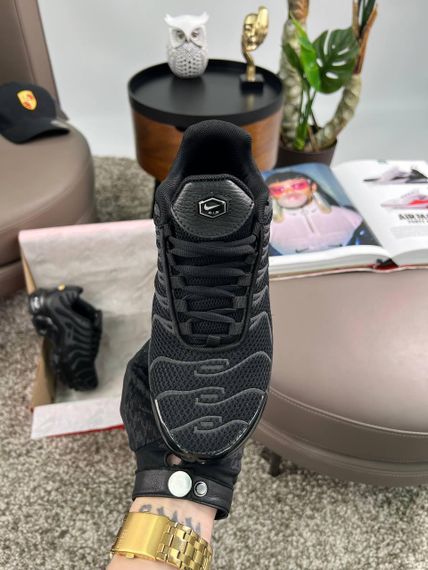 Кросівки Air Max Plus All Black Reflective , текстиль , В'єтнам 40 25.5 см | Зображення 1
