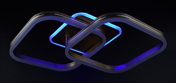 Люстра світлодіодна стельова LED світильник для квартири на стелю лед 26326 Золото 12х42х68 см. | Зображення 9