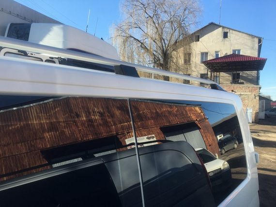 Рейлінги CROWN (сірий мат) Довга база для Volkswagen T5 Caravelle 2004-2010 років | Зображення 2