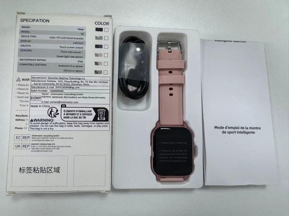 Розумний годинник Hoxe для жінок, приймання і здійснення дзвінків, 1,85-дюймовий сенсорний HD-екран, фітнес-годинник з датчик | Зображення 1