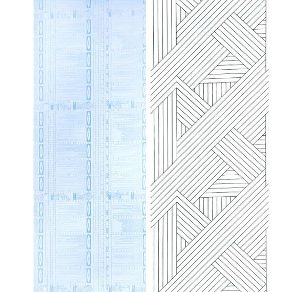 Самоклеюча плівка 0,45х10м х 0,07мм Біла з орнаментом SW-00001223 | Зображення 3