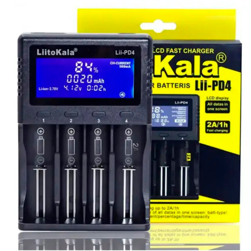 Универсальная зарядка для аккумуляторов LiitoKala Lii-PD4, 4хАА/ ААА/ A/ 14500/ 16340/ 18350/ 18650/ 26650 | Зображення 3