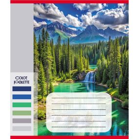 Зошит загальний "Кольори гір" 060-610093K-3 в клітинку, 60 аркушів