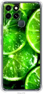 Чохол на Infinix Smart 6 Зелені часточки лимона "852sp-2758-2448"