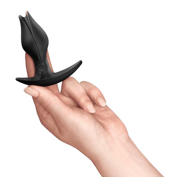 Анальная пробка Fun Factory BOOTIE FEM Black, в виде бутона, диаметр 2,9 см, тонкий ограничитель Sex Aura | Зображення 4