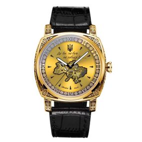 Чоловічий годинник Awarder 021-3D Де би не був Gold-Black
