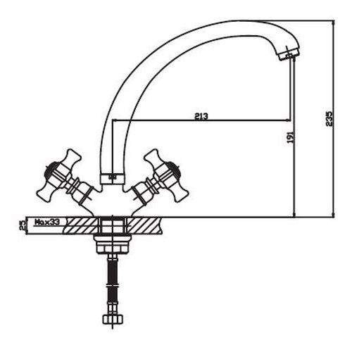 Змішувач для кухні Haiba ZEON 273 HB0434 | Зображення 1