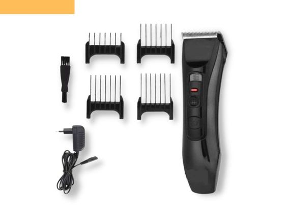 Професійна акумуляторна машинка для стрижки волосся з насадками XRPO KM-2840 чорна (lp-91734_444)