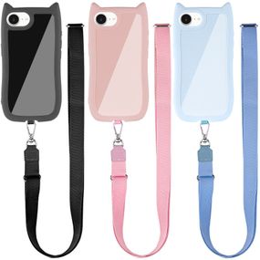 Чохол TPU GETMAN Cat with straps для Apple iPhone 16e (6.1")
