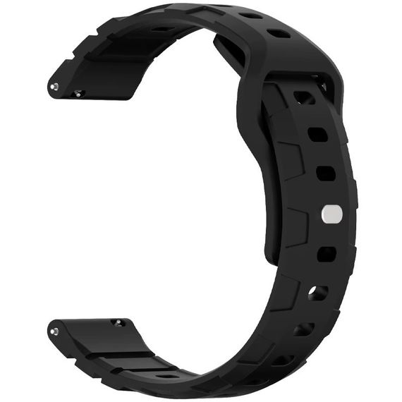 Силіконовий ремінець Defense для Smart Watch 20mm Black | Зображення 1