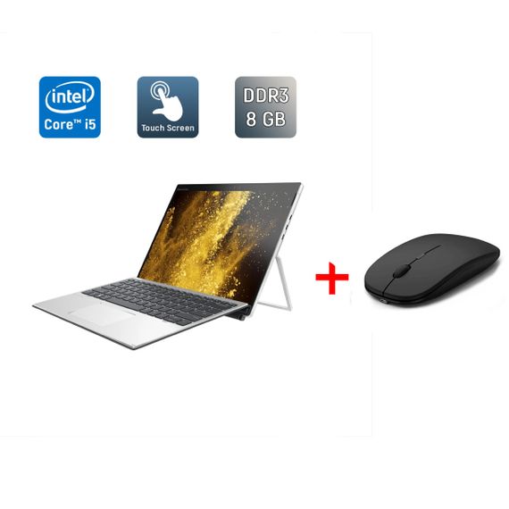 Нетбук-трансформер HP Elite x2 G4 / 12.3" (1920x1280) IPS Touch / Intel Core i5-8365U (4 (8) ядра по 1.6 - 4.1 GHz) / 8 GB DDR3 / 256 GB SSD / Intel UHD Graphics 620 / WebCam / TouchID б/у + Подарок Беспроводная мышь / USB