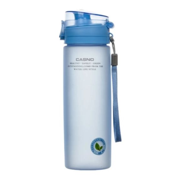 Пляшка для води Casno 650 мл KXN-1157 Блакитна (KXN-1157_Blue)