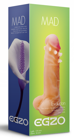 Фалоімітатор EGZO Ciberskin SVS001 (17,5 см х 3,5 см) Sex Aura | Зображення 5