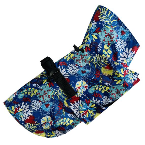 Дощовик плащ візерунки синій 3