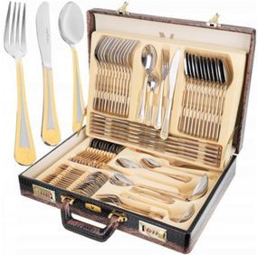 Набор столовых приборов Limited Edition Versace LV-1002 на 12 персон в подарочном кейсе 72 предмета Версаче