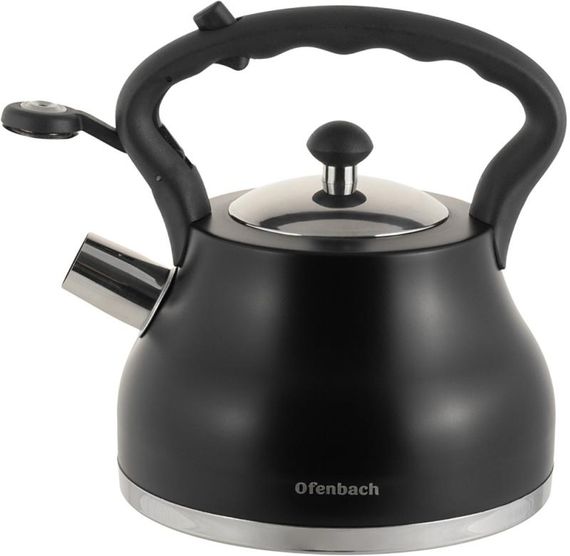 Чайник Ofenbach Black 2.7л нержавіюча сталь, зі свистком | Зображення 1