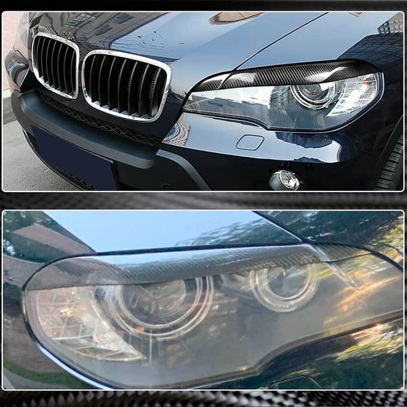 Вії на фари (Карбон) для BMW X5 E-70 2007-2013 рр | Зображення 2