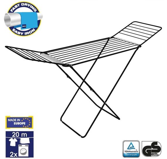 Сушарка для білизни підлогова Casa Si Swan 20m Black (CS92231C04E) | Зображення 2