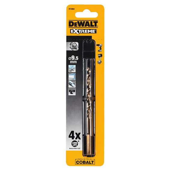 Свердло по металу 9,5мм EXTREME INDUSTRIAL COBALT DeWALT DT4964