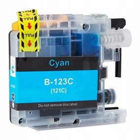 Совместимый картридж для Brother LC-123 (LC123) Cyan XL, голубой, 18ml, аналог LC123C с чипом