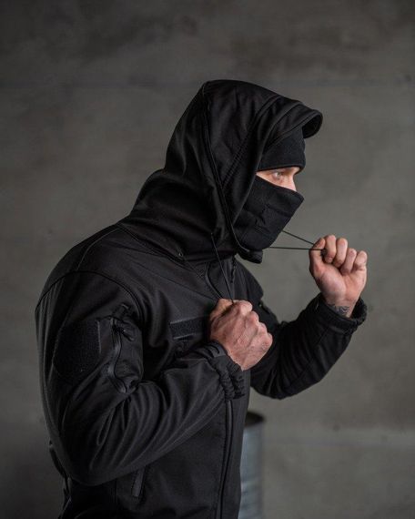 Тактический костюм SoftShell Police black ВТ7623 | Зображення 9