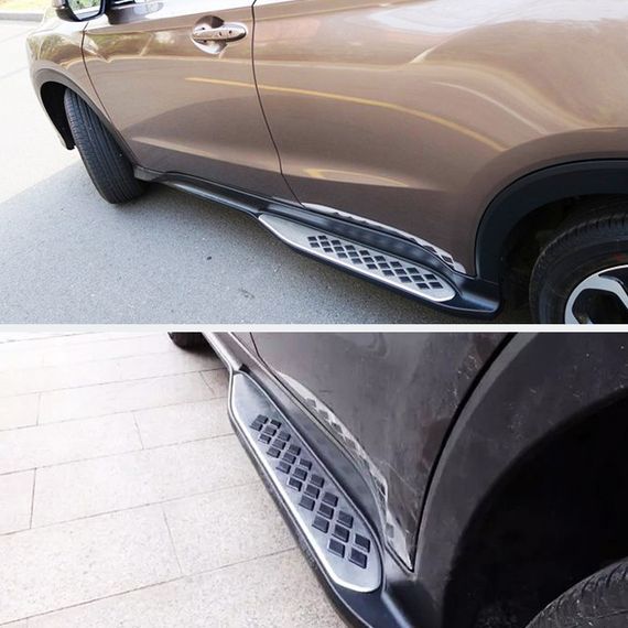 Бокові пороги тип-2B (2 шт) для Honda HR-V 2014-2021рр | Зображення 4