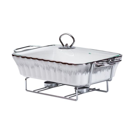 Марміт 1,5 л прямокутний порцелянаовий марміт з підігрівом HP1020 | Зображення 2