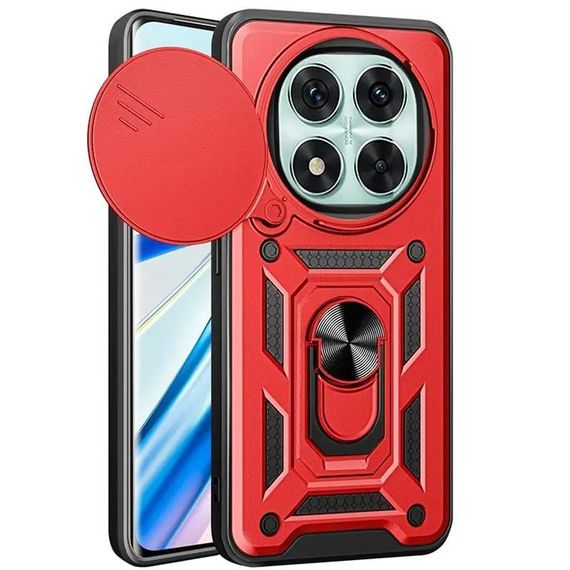 Чохол Ummi Camshield Serge Ring для Xiaomi Redmi Note 14 Pro 5G / Poco X7 Червоний