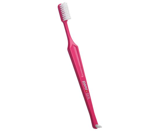 Зубна щітка м’яка paro® toothbrush S27L з монопучковою насадкою, рожева