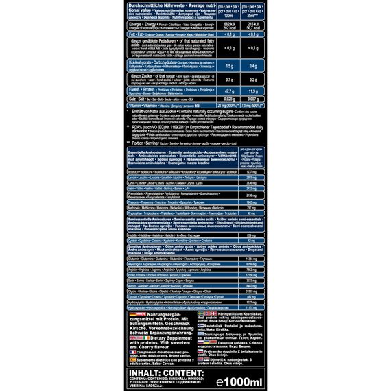 Амінокомплекс для спорту IronMaxx Amino Craft Liquid 1000 ml /40 servings/ Cherry | Зображення 2