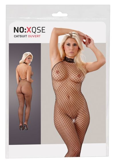 Бодістокінг - 2311500 NO:XQSE Net Catsuit Black - M/L Sex Aura