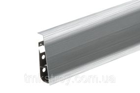 Плинтус CEZAR Hi Line Prestige 75x22x2500mm M201 Брашированный Алюминий