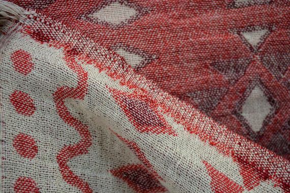 Муслінове покривало Kayra 210x250 см MP4, Червоний | Зображення 5