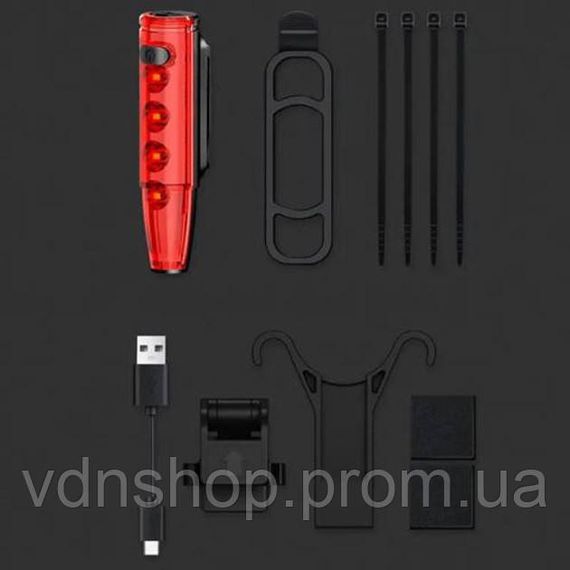 Задній ліхтар на велосипед з поворотниками LEADBIKE, Велосипедний габаритний ліхтар SA-32 | Зображення 5