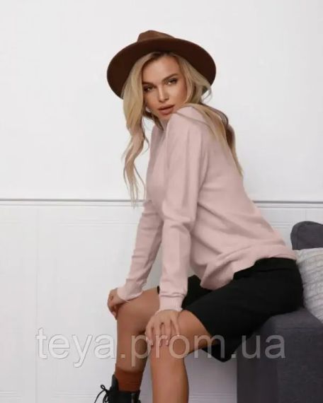 Свитер цвет светло-розовый размеры S, M, L, XL FI_008575 | Зображення 1