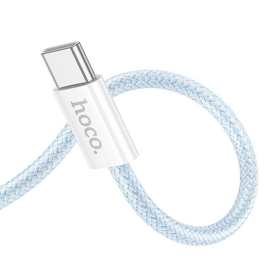 Дата кабель Hoco X104 Source 60W Type-C to Type-C (1m) Blue | Зображення 2