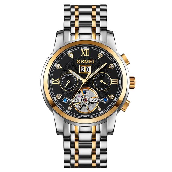 Жіночий годинник Skmei M029TGDBK Gold-Silver-Black