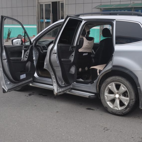 Боковые подножки Оригинал (2 шт, алюминий) для Subaru Forester 2013-2018 гг | Зображення 5