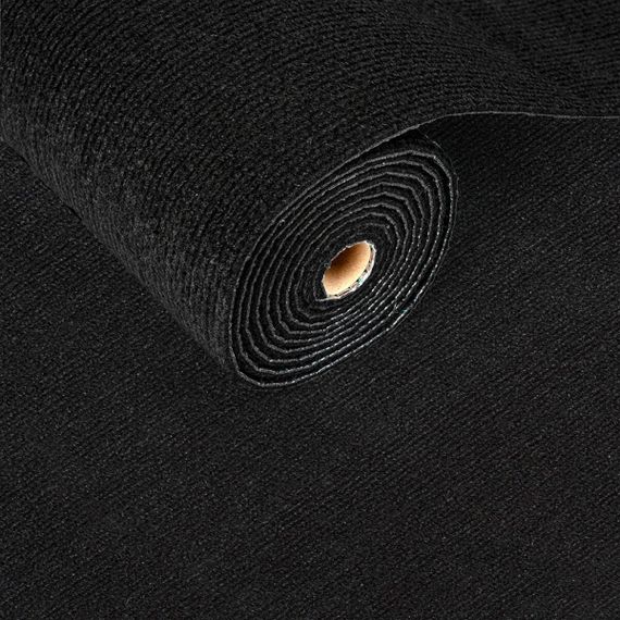 Самоклеюча плитка під ковролін в рулоні чорний 600х3000мм SW-00002588