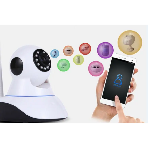 Бездротова поворотна IP-камера Q5 WIFI V380 для дому, офісу або будь-якого приміщення | Зображення 9