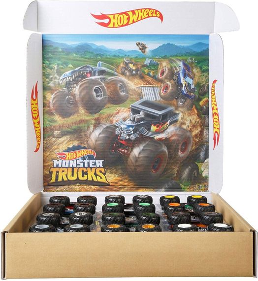 Hot Wheels Monster Trucks Ultimate Chaos 12 Pack. Подарочный набор 12 монстр-траков Хот Вилс | Зображення 1