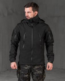 Тактична куртка софтшел Kord second generation black ВТ7804