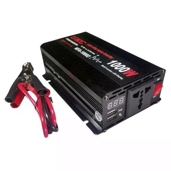 Инвертор 5 CORE 1000W 12V-220V • Преобразователь напряжения 5 CORE 1000W DC/AC 12V с USB и модифицированной синусоидой | Зображення 1