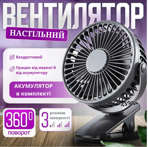 Вентилятор для дому TGX-210, вентилятор для офісу, компактний вентилятор, мобільний вентилятор   знижка | Зображення 1